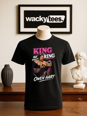King 94 Winner Ring Owen Hart Wrestler Legend Wrestling Graphic Tee Shirt
